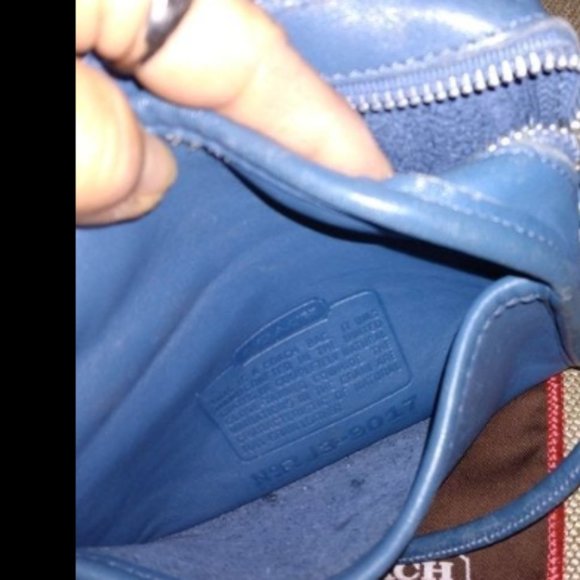 ❤️3 Piece COACH Blue Abbie 9017 Mini Crossbody Purse +FOB and Dustbag - Picture 3 of 10